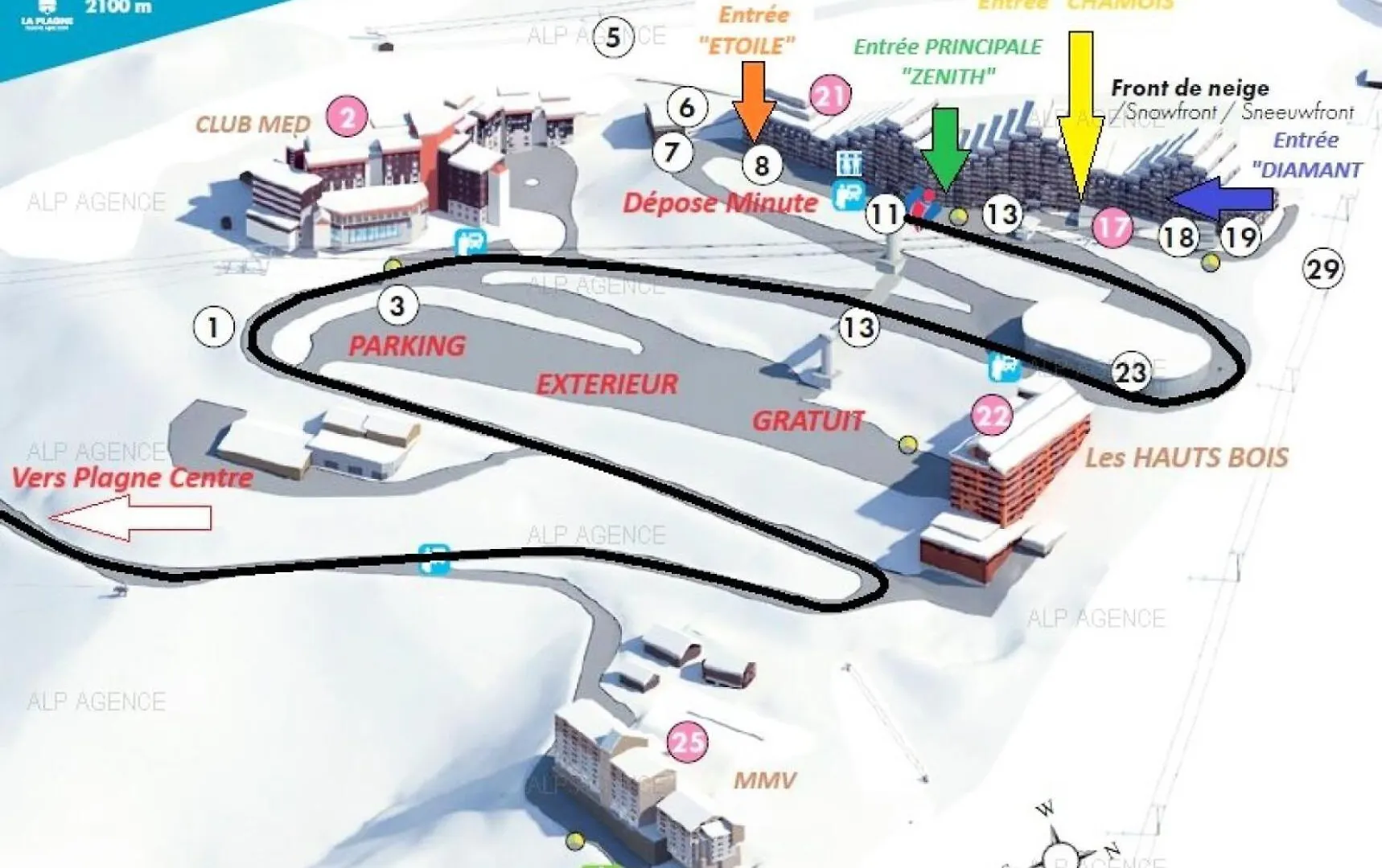 Residence Aime 2000 - 4 Pieces 8/10 Pers - Aime 200 - Plagne Aime 2000, Skis Aux Pieds Mae-1524 La Plagne-Tarentaise